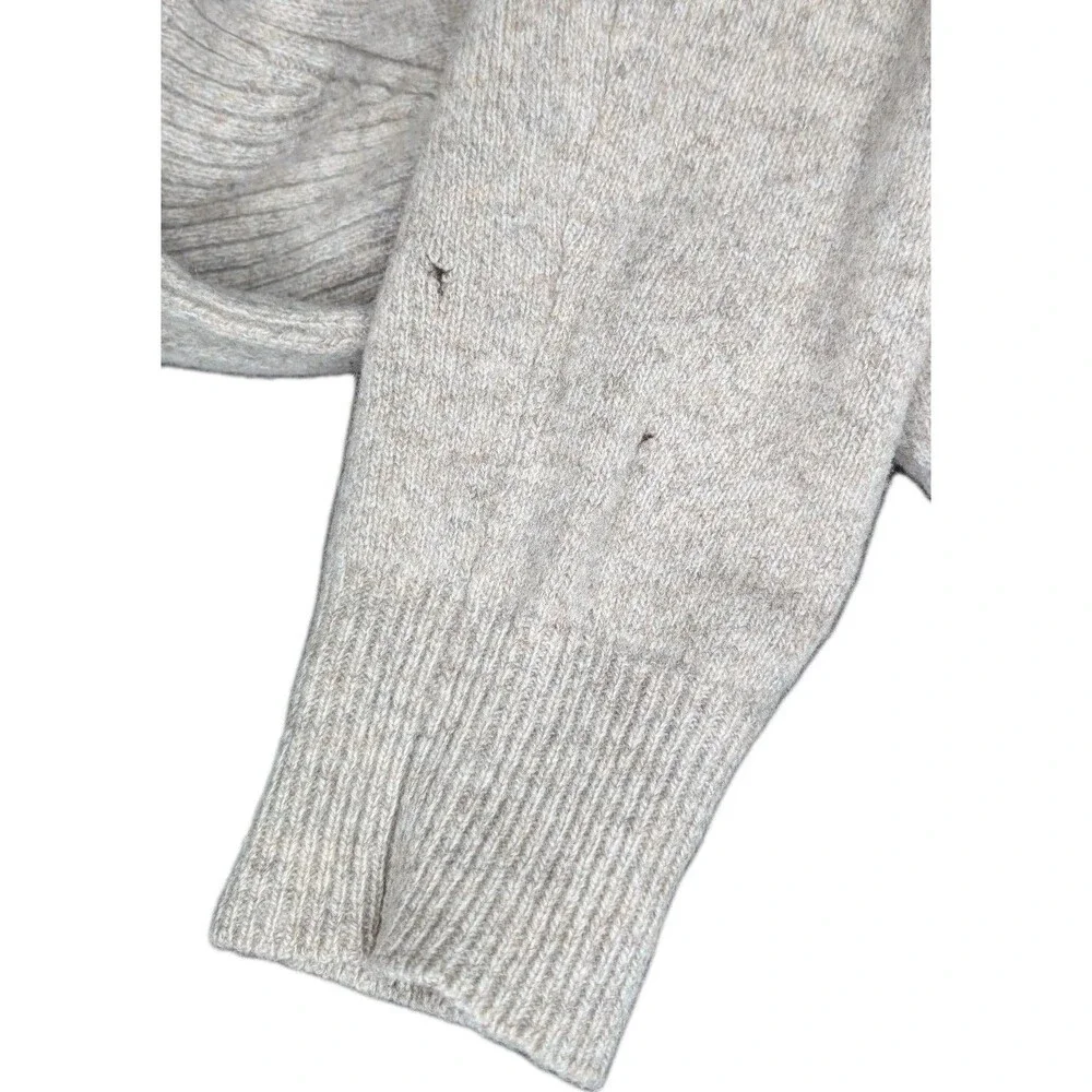 J.Crew Men's 100% Lambswool Sweater - Cozy Pullover with Shawl Collar Size Med